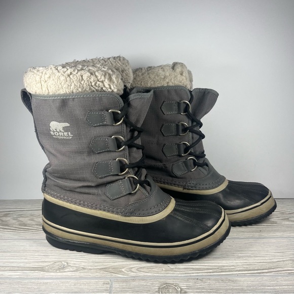 Sorel Carnival Grey Waterproof Winter Snow Boot - Women’s 8 - Picture 1 of 9